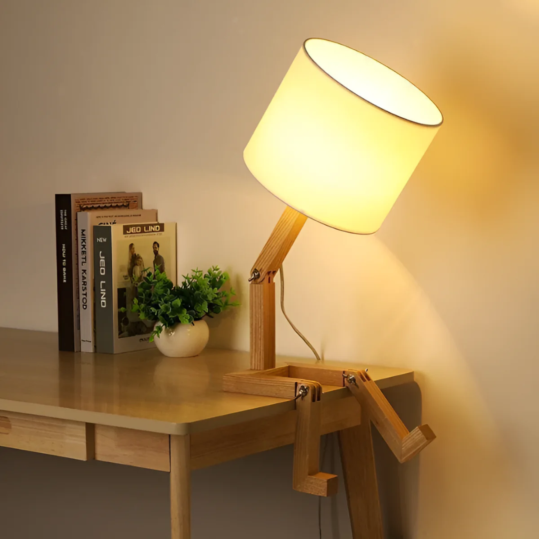 Rilna - Flexibele Houten Tafellamp