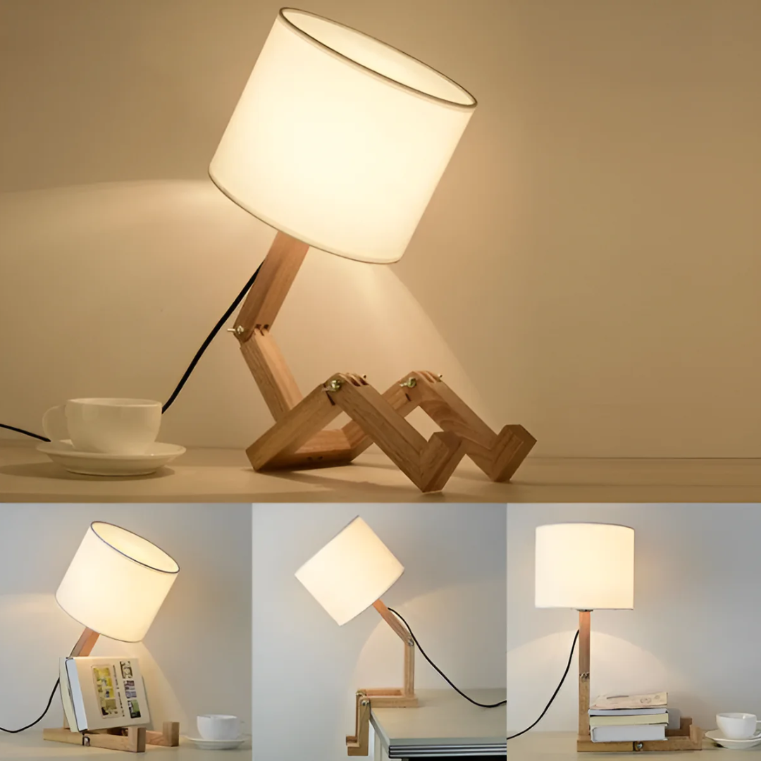 Rilna - Flexibele Houten Tafellamp