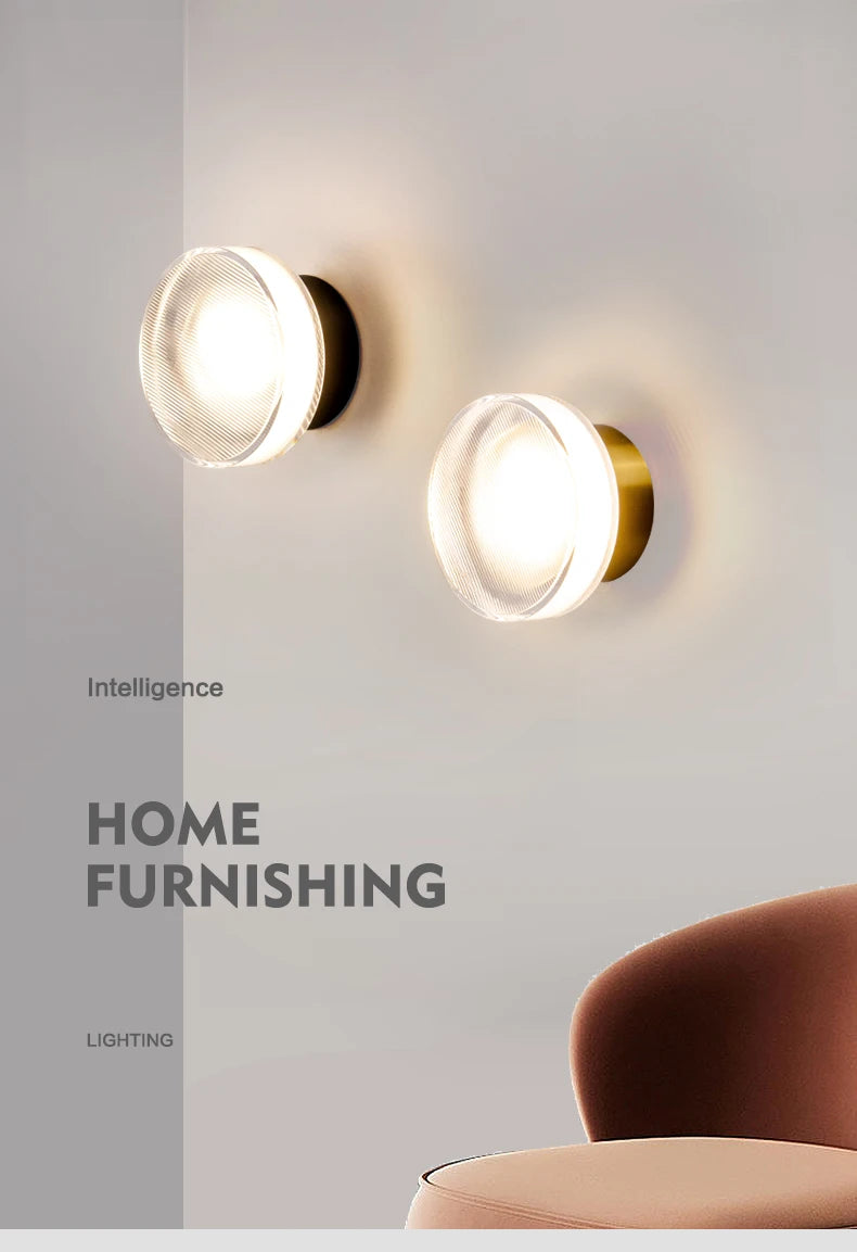Lumo Round Glass Wall Light