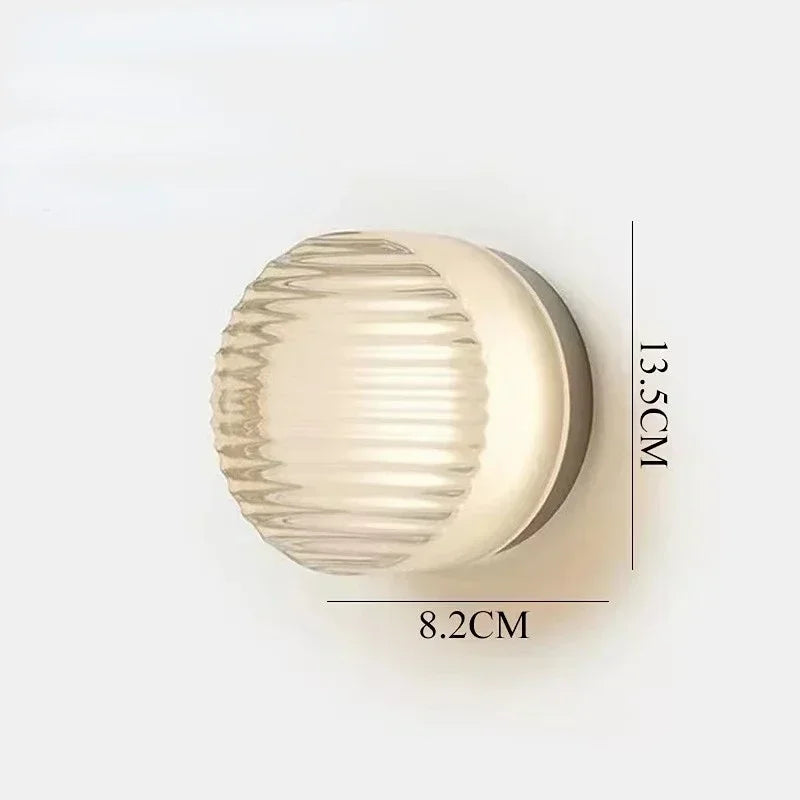 Lumo Round Glass Wall Light
