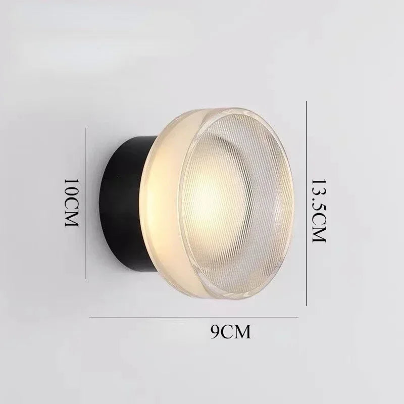Lumo Round Glass Wall Light