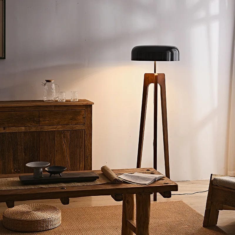 Lampadaire tripode vintage