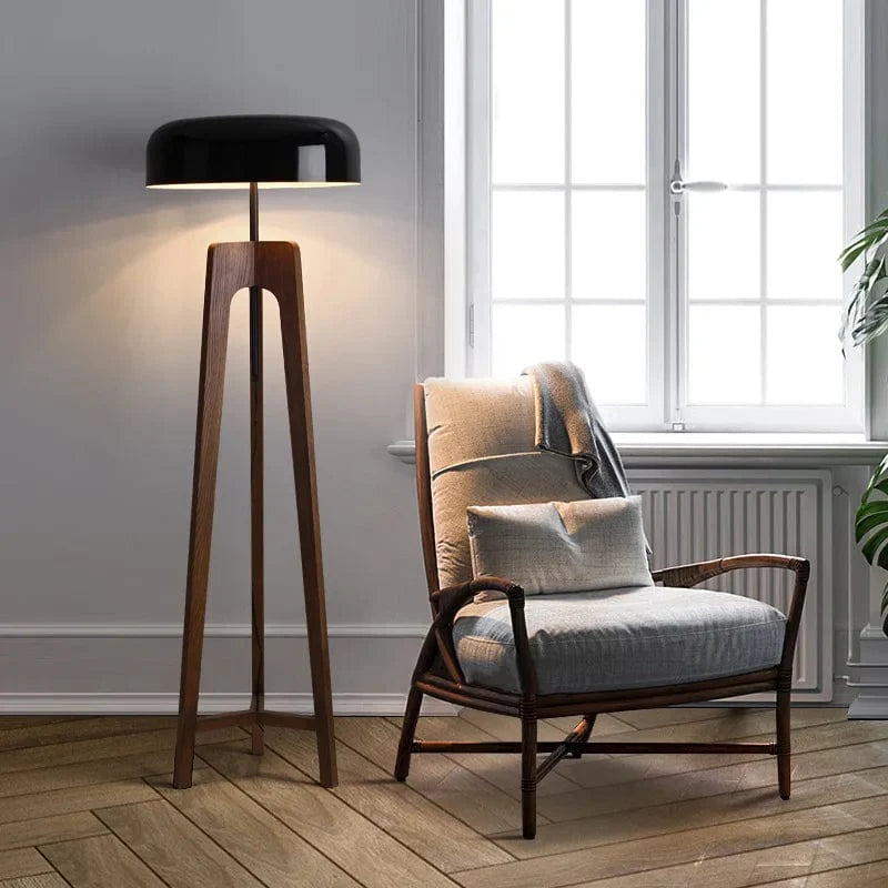 Lampadaire tripode vintage