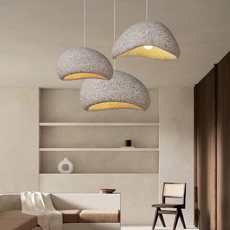 Hikari Japandi Pendant Light – Organic Design with a Warm Glow