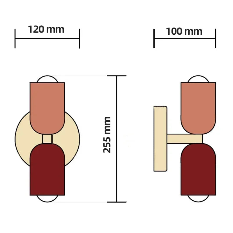Kyroza Wall Lights – Dual Shade Modern Wall Lamp