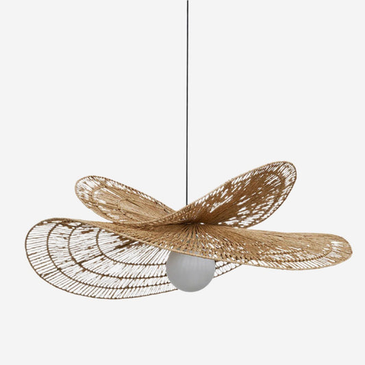 Vintage Countryside Rattan Craft Handwoven Creative Pendant Light Fixtures