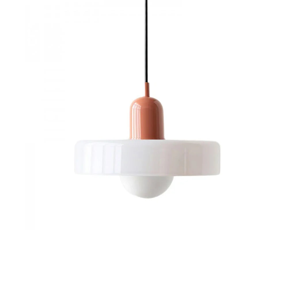 Finan Morandi Glass Disc Orb Pendant Lamp