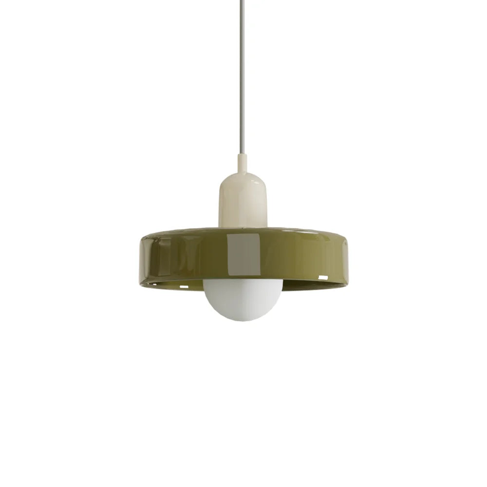 Finan Morandi Glass Disc Orb Pendant Lamp