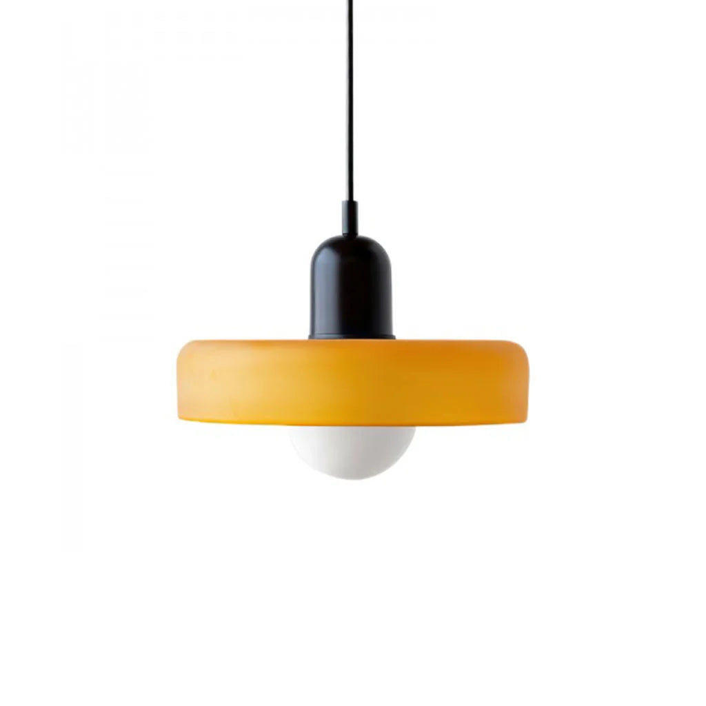Finan Morandi Glass Disc Orb Pendant Lamp