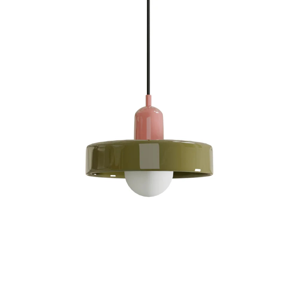 Finan Morandi Glass Disc Orb Pendant Lamp
