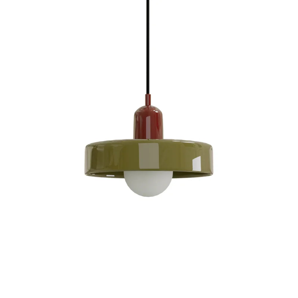 Finan Morandi Glass Disc Orb Pendant Lamp