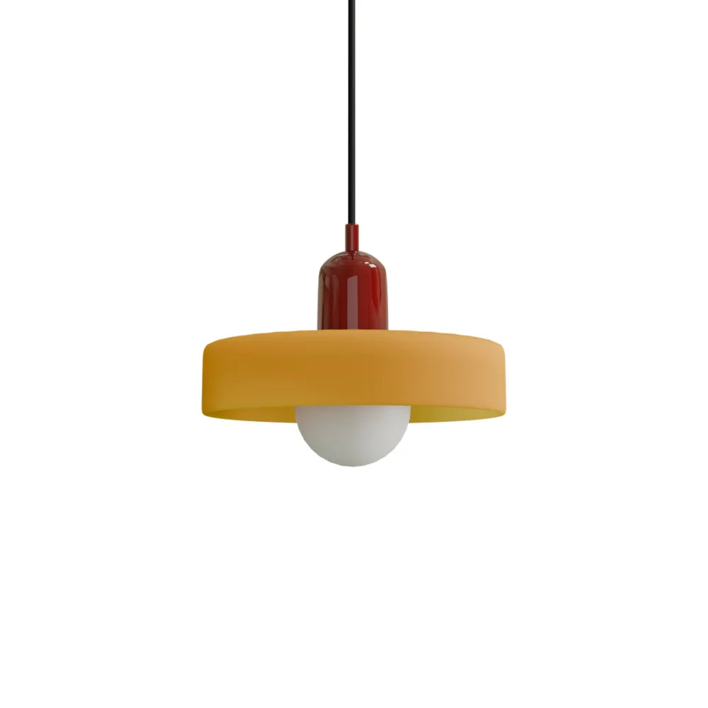 Finan Morandi Glass Disc Orb Pendant Lamp