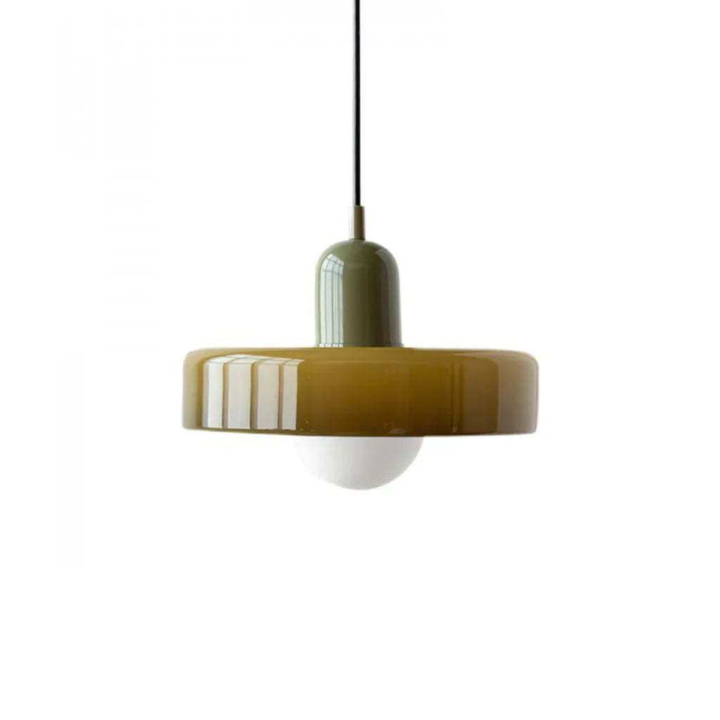 Finan Morandi Glass Disc Orb Pendant Lamp