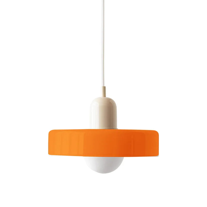 Finan Morandi Glass Disc Orb Pendant Lamp