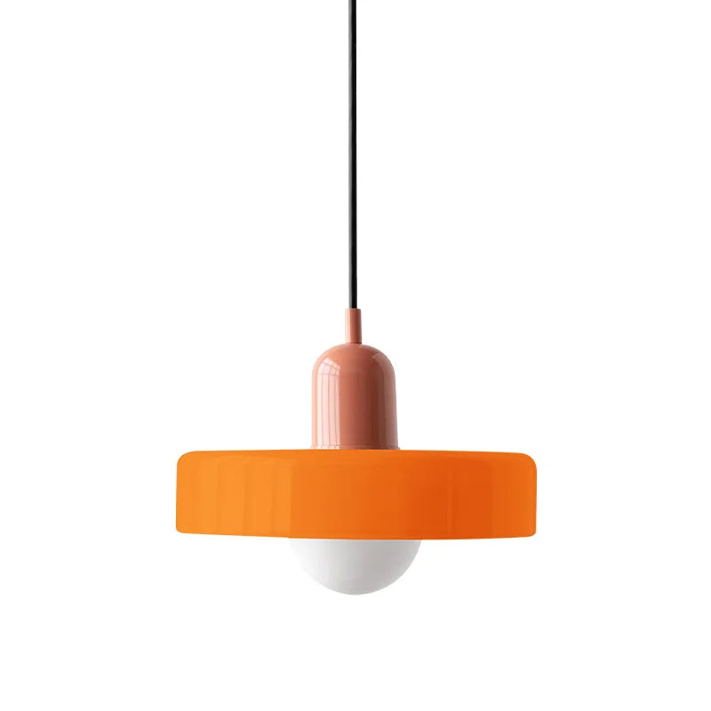 Finan Morandi Glass Disc Orb Pendant Lamp