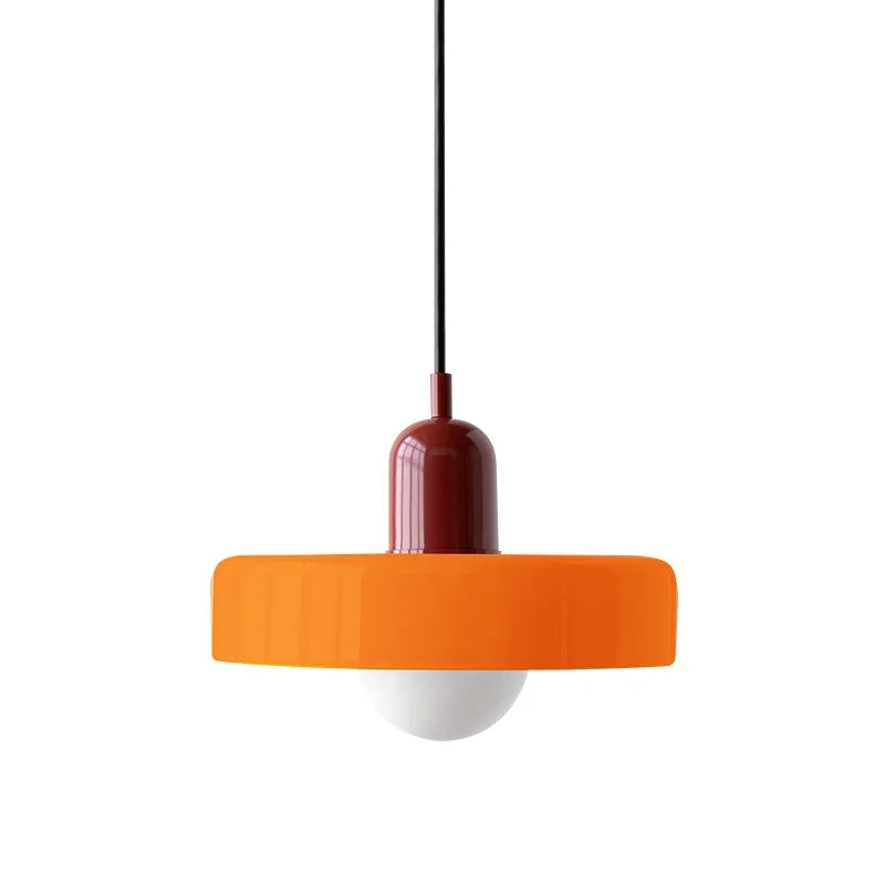 Finan Morandi Glass Disc Orb Pendant Lamp