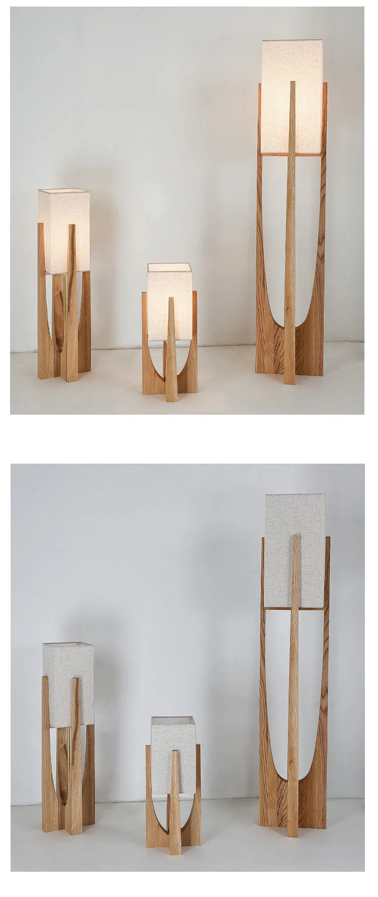 Kiru Wooden Lamp – Floor & Table