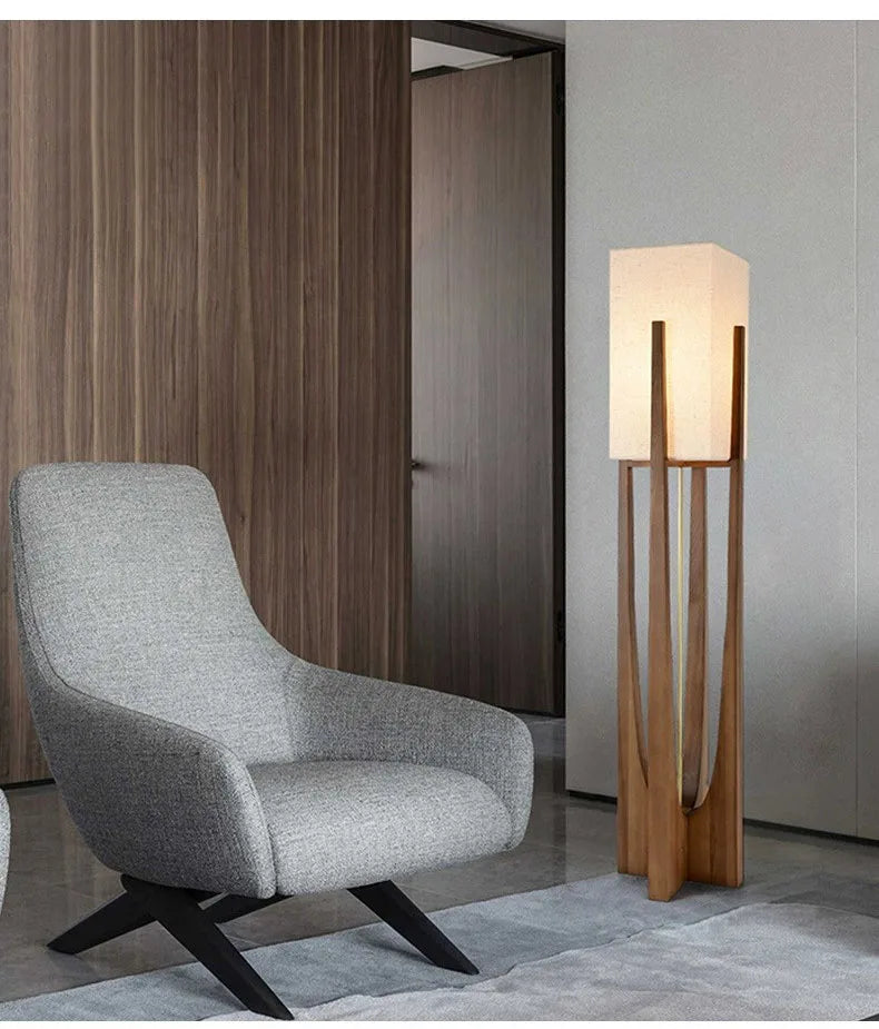 Kiru Wooden Lamp – Floor & Table