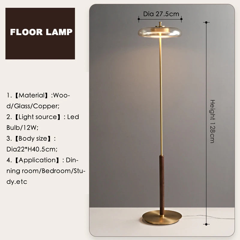 Eloa Glaslampe – Steh- und Tischlampe