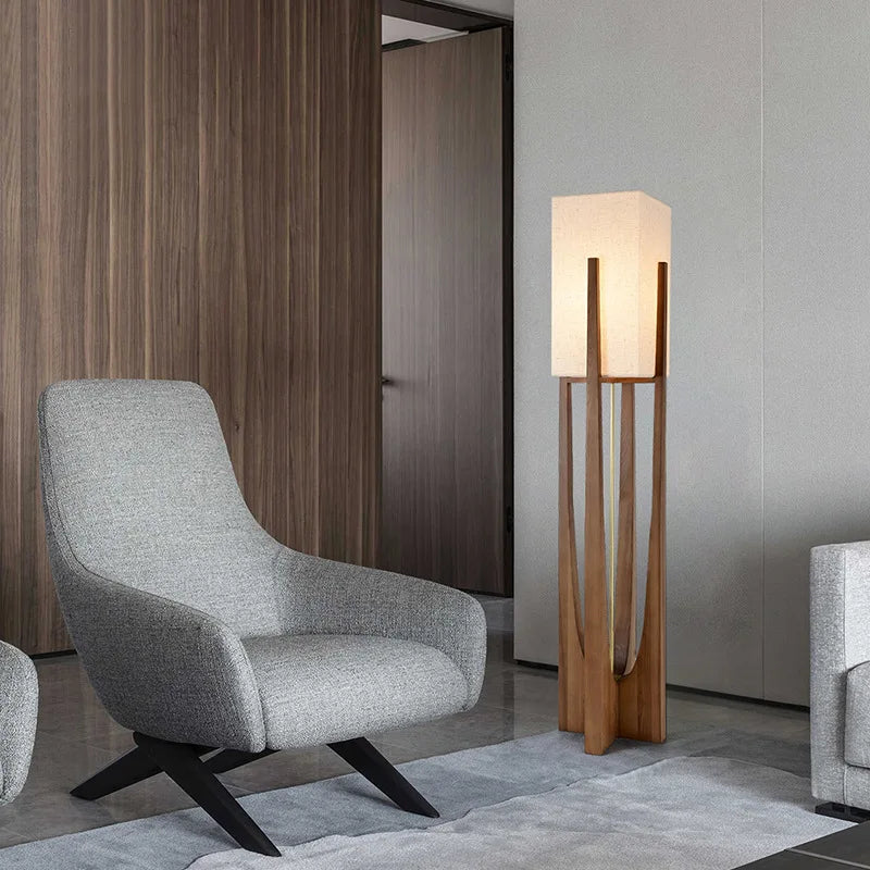 Kiru Wooden Lamp – Floor & Table