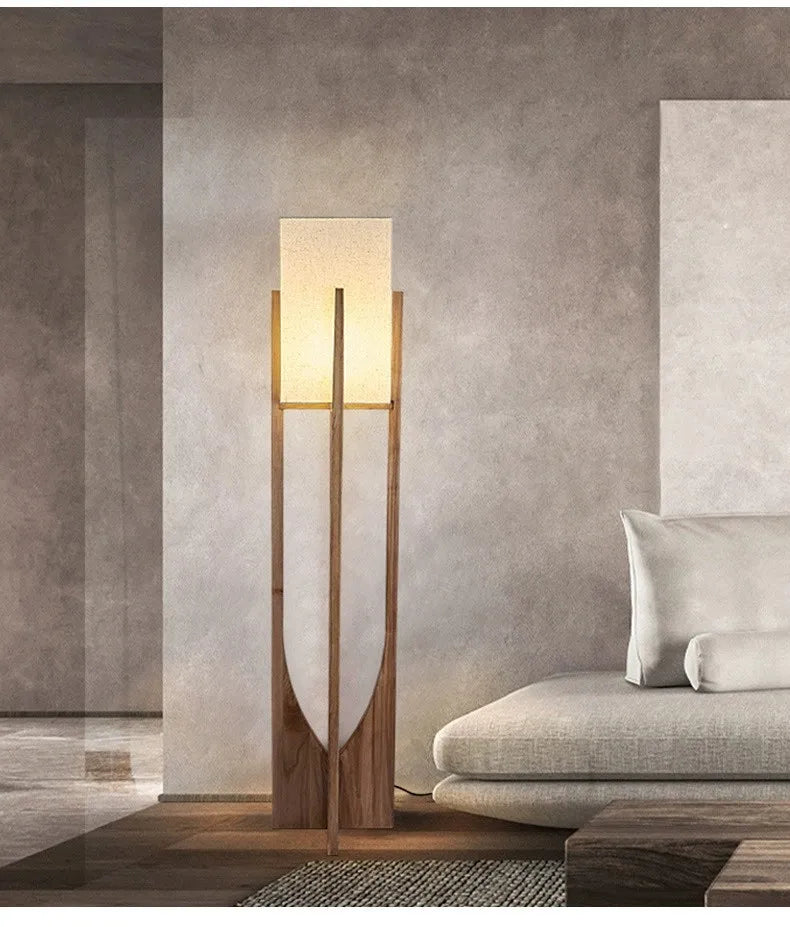 Kiru Wooden Lamp – Floor & Table