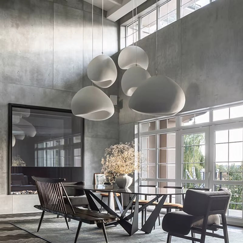 Hikari Japandi Pendant Light – Organic Design with a Warm Glow
