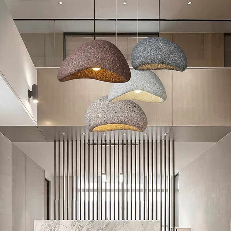 Hikari Japandi Pendant Light – Organic Design with a Warm Glow
